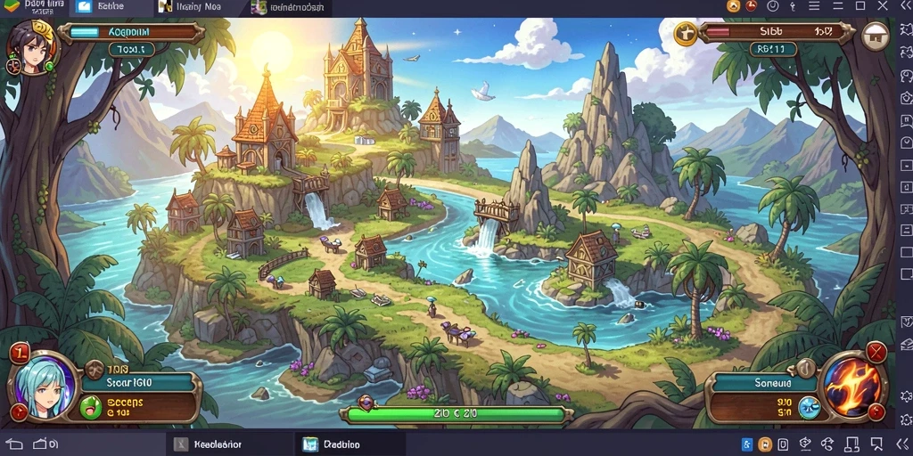 Tampilan awal game yang menarik dengan karakter yang bervariasi.