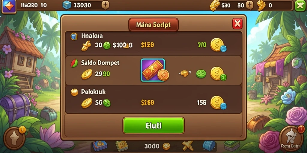 Tampilan menu utama yang menarik dan mudah dinavigasi.