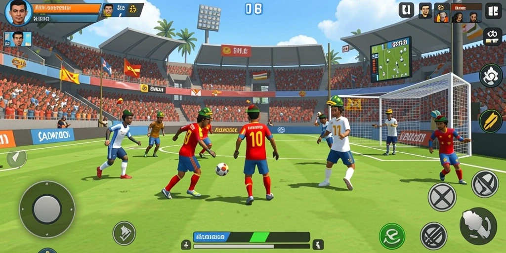 Screenshot menampilkan karakter utama dalam aksi petualangan.