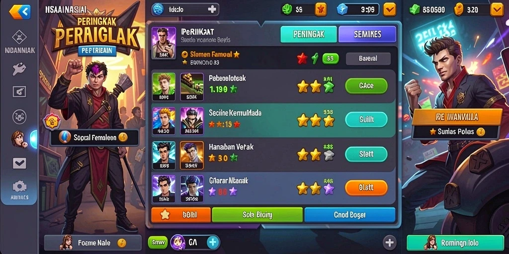 Tampilan awal permainan RPOK yang menawan.